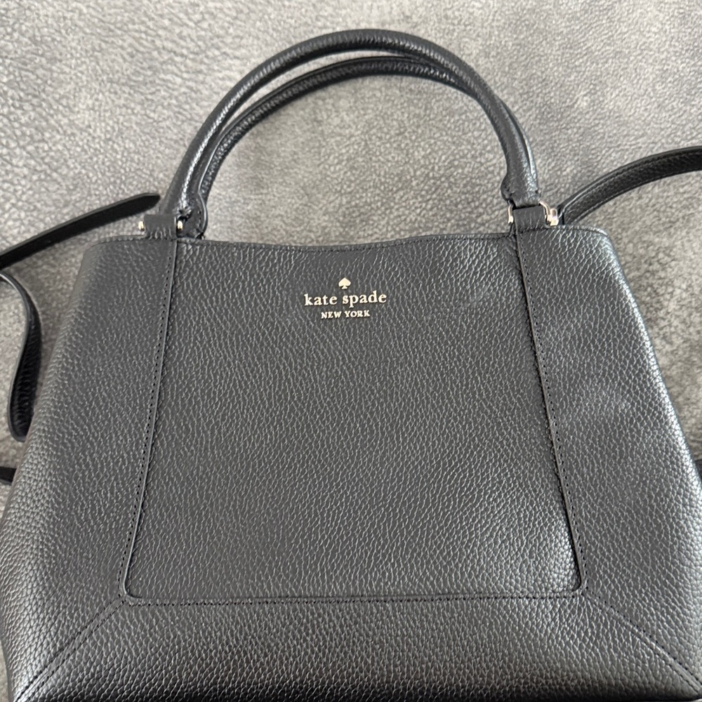 Kate Spade Black Pebbled Satchel